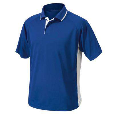 Jersey Retro Collar Flame Blue Short Sleeve Polo Shirt Baju Raya