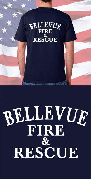 Bellevue Fire Dept. Black T-shirt