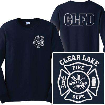 Fire Department Clothing Custom Firefighter T-Shirt with Maltese Cross