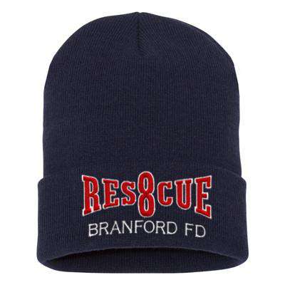 Custom Firefighter Beanie - Rescue Company Department Fire Clothing 