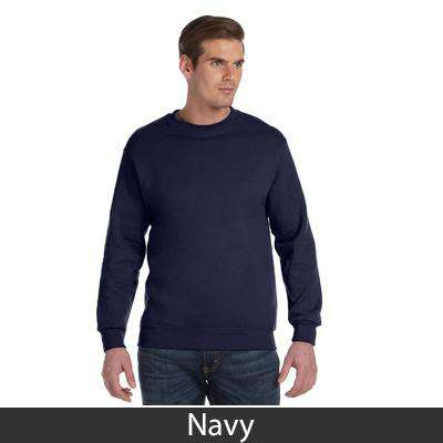 EMBROIDERED CREW NECK SWEATER NAVY