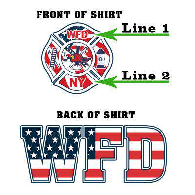 Fire Dept Logo Two Sided T-Shirt - Fox Outdoor