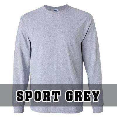 Gildan G240 Men's Ultra Cotton Long-Sleeve T-Shirt - Black