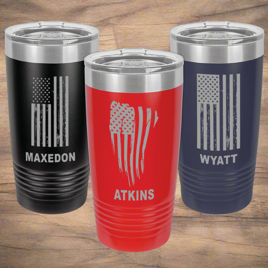 # Custom 20oz Tumbler, Set of 6, with FREE Logo Upload