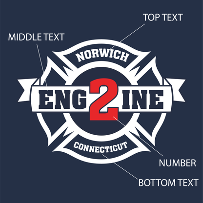 America Flag With Slogan Design, Firefighter T-Shirt