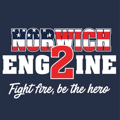 America Flag With Slogan Design, Firefighter T-Shirt