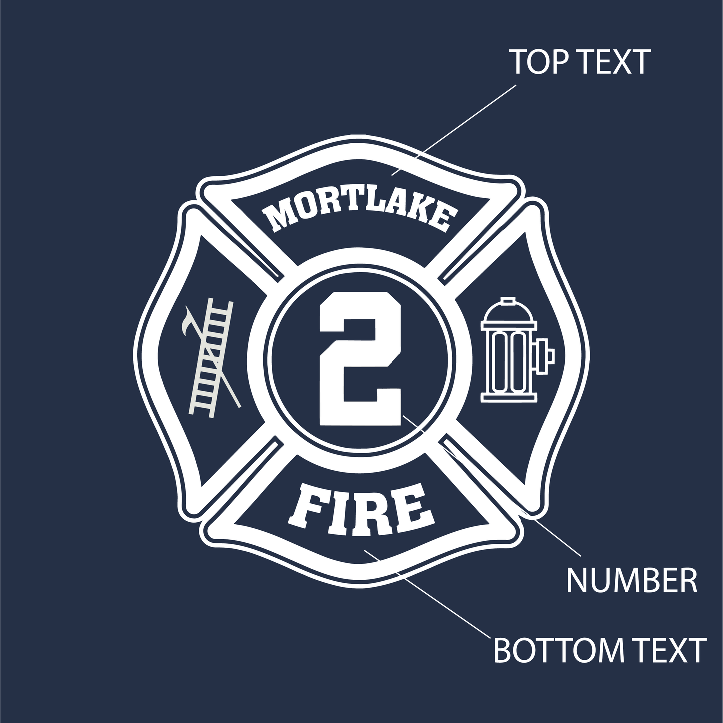 Block Out Flag Design, Firefighter T-Shirt