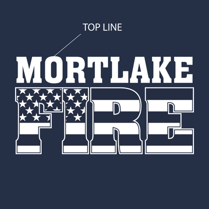 Block Out Flag Design, Firefighter T-Shirt