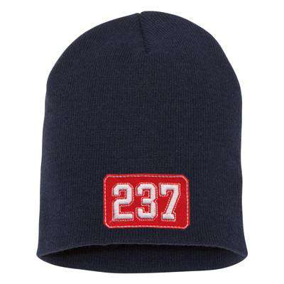 Number Shield Design, Firefighter Cuffless Beanie