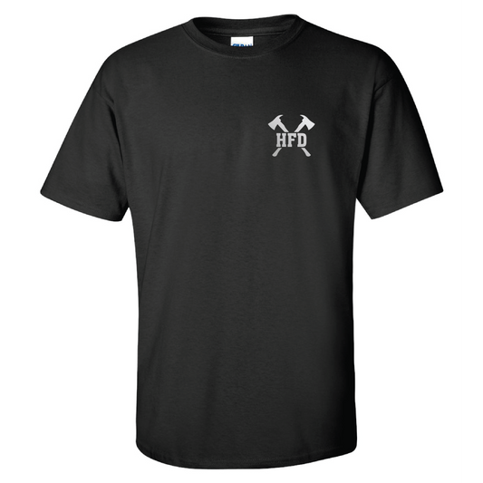 Reflective Fire Axe Design, Firefighter T-Shirt