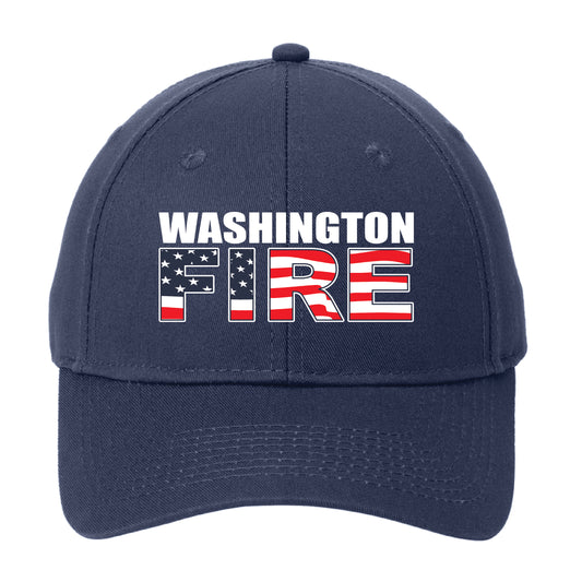 Wavy Flag, Fire Department Adjustable Hat