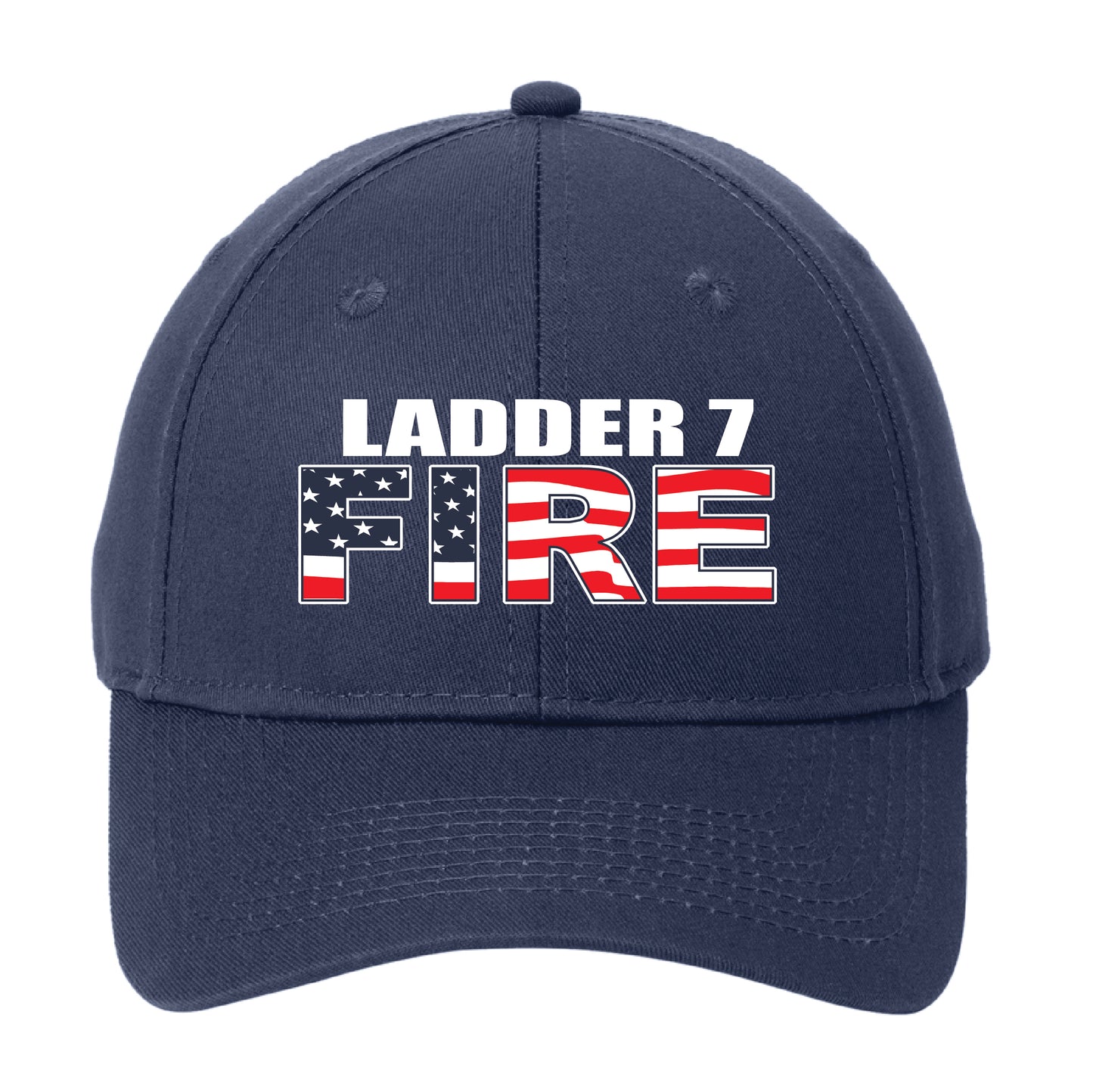 Wavy Flag, Fire Department Adjustable Hat