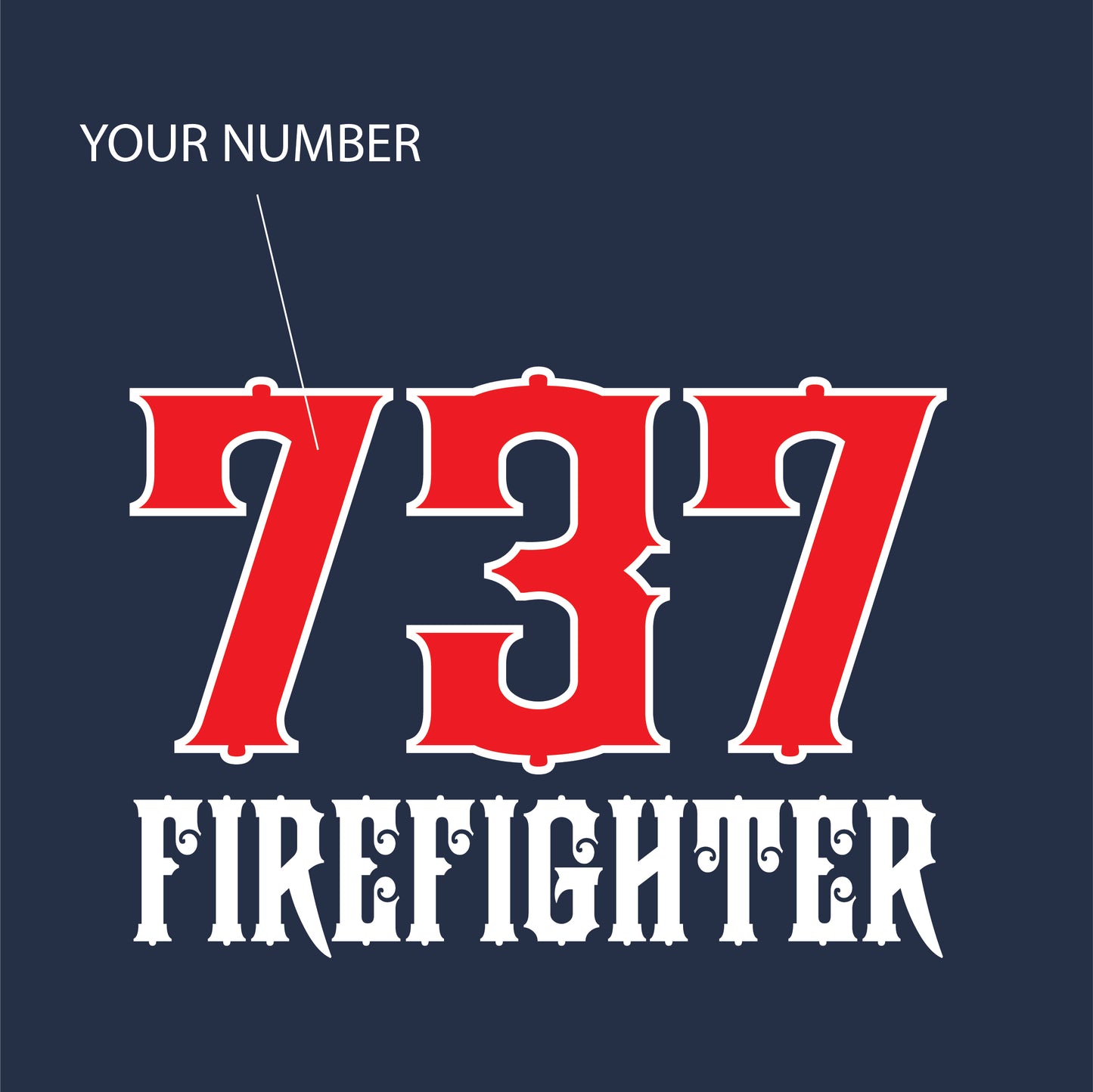 Firefighter Number, Fire Department Adjustable Hat