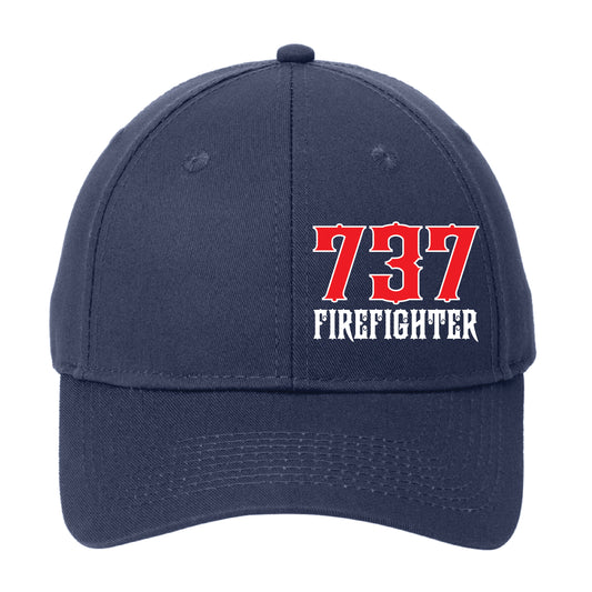 Firefighter Number Side Panel, Fire Department Adjustable Hat