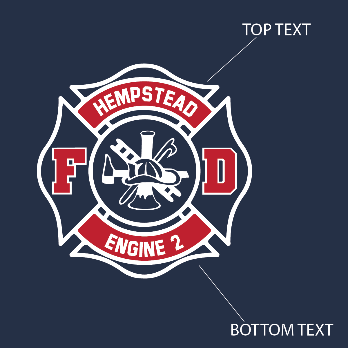 Fire Varsity Maltese, Firefighter T-Shirt