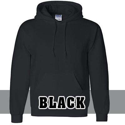 Plain black gildan sales hoodie