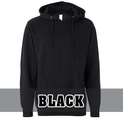 Black hoodie with red stripes best sale on sleeves