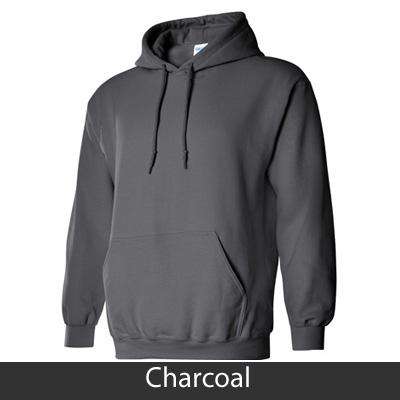 Grey hoodie gildan deals