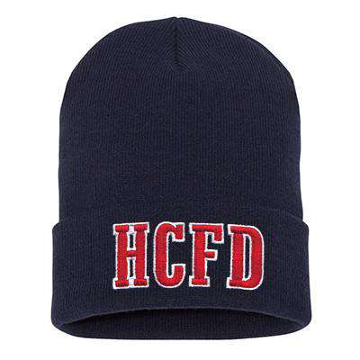 Hat Fire Department Block Letter Winter Hat - EMBFire Department Clothing