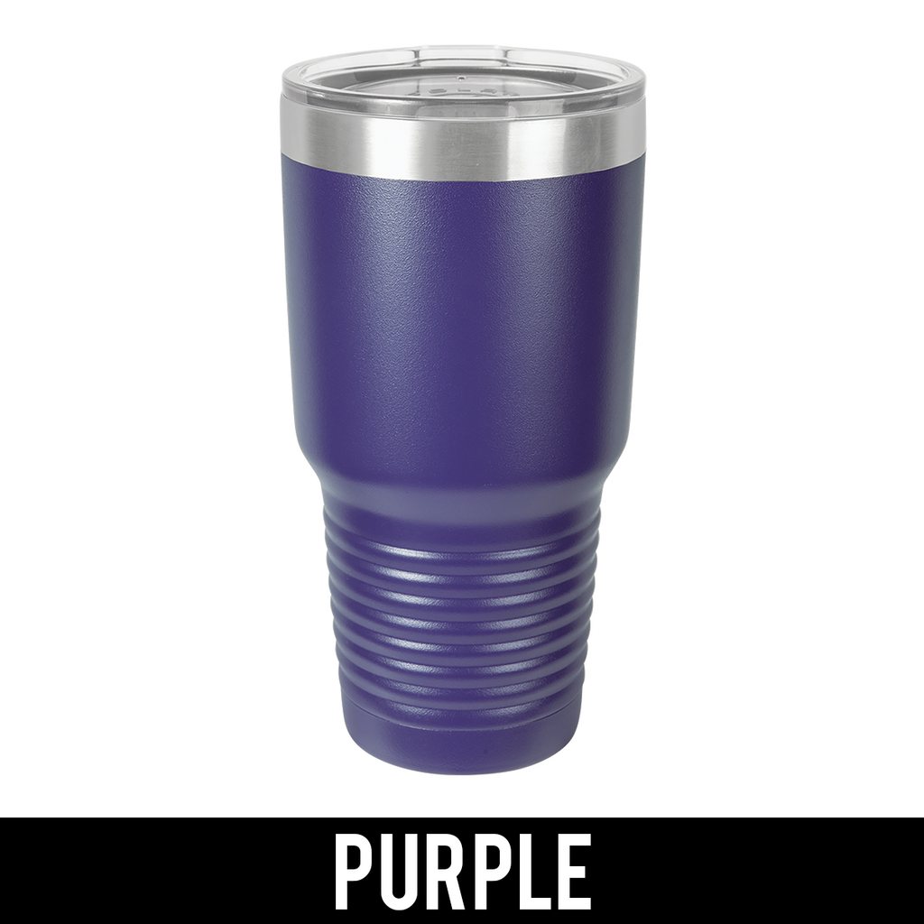 Laser Engraved Polar Camel 30 oz. Purple Insulated Tumbler